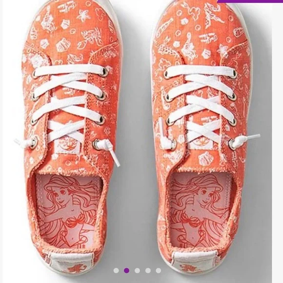 ✨ Roxy Girl's Disney Ariel Bayshore lll Shoes ✨ - Picture 4 of 8